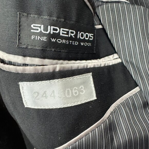 Calvin Klein Super 100s Skinny Satin Lapel Tuxedo Jacket 100% Wool – 38R - Picture 5 of 9